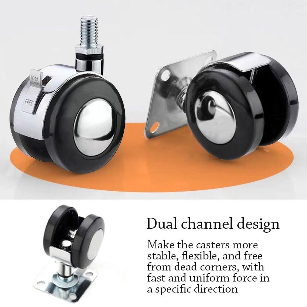 Мягкие резиновые поворотные ролики универсальные универсальные колеса мебельные ролики колеса для детской тележки