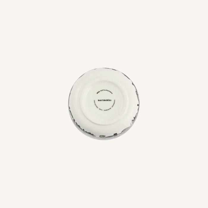 [Marimekko] SIIRTOLAPUUTARHA Bowl M 500ml 99(096) black(99) 500mL