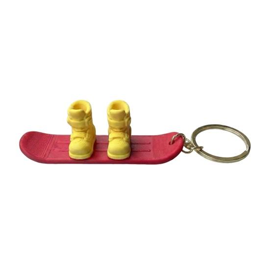 Keychain Pendant 3D Ski Boots Snowboard Charm Key Holder Outdoor Enthusiasts Ski Pendant Car Bag Charm