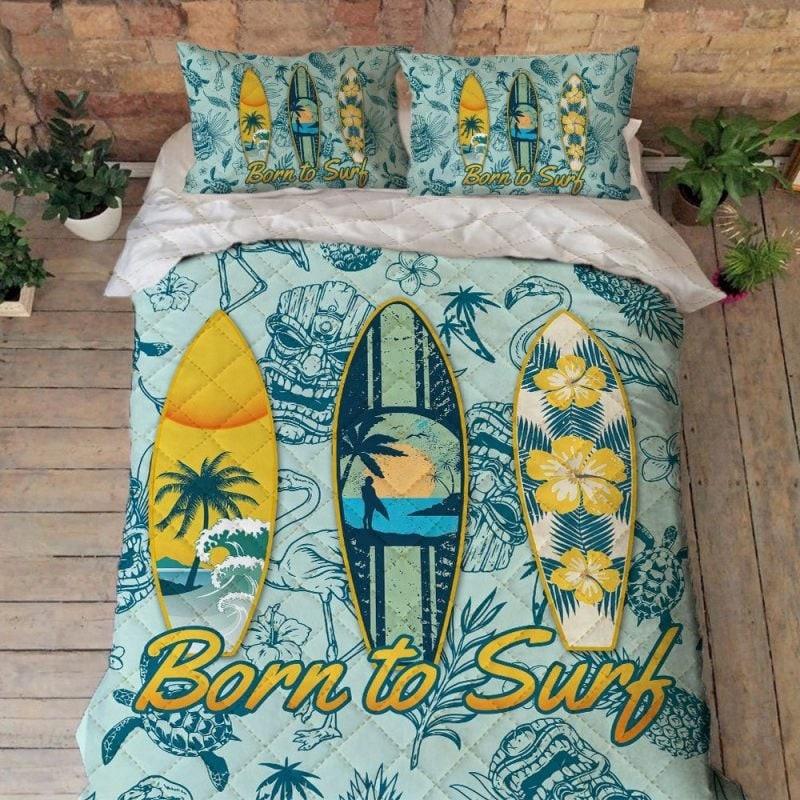 Bedding Set Hawaii Born To Surf Hawaii Bedding