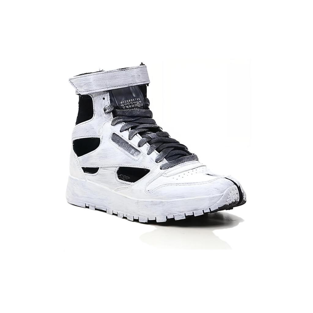 Reebok X Maison Margiela Classic Leather Tabi High Whiteout женские кроссовки черного цвета S39WS0099-P4242-H8666