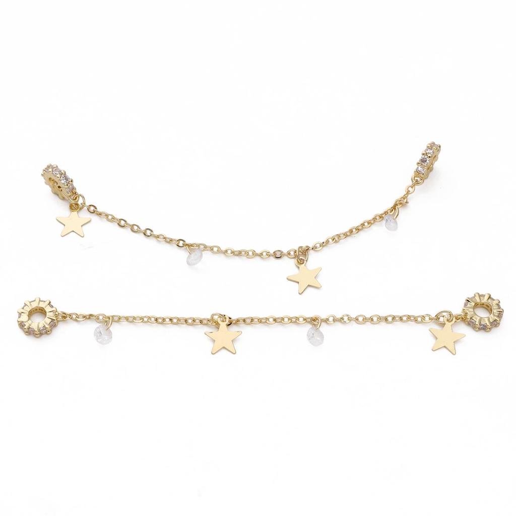 1pc/bag High Color Set Crystal And Bead Safety Chain DIY Bracelet Earrings Jewelry Accessories