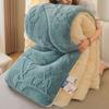 Thick Warm Imitation Lambswool Winter Blanket for Bed Soft Jacquard Coral Fleece Quilt Double Sided Plush Weighted Blanket 5kg