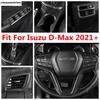 Для Isuzu D-Max Подъемник Стекла Фара Панель Шестерни Колеса Воздуховод Кондиционера Крышка Подстаканника Комплект Отделки Аксессуары из Углеродного Волокна
