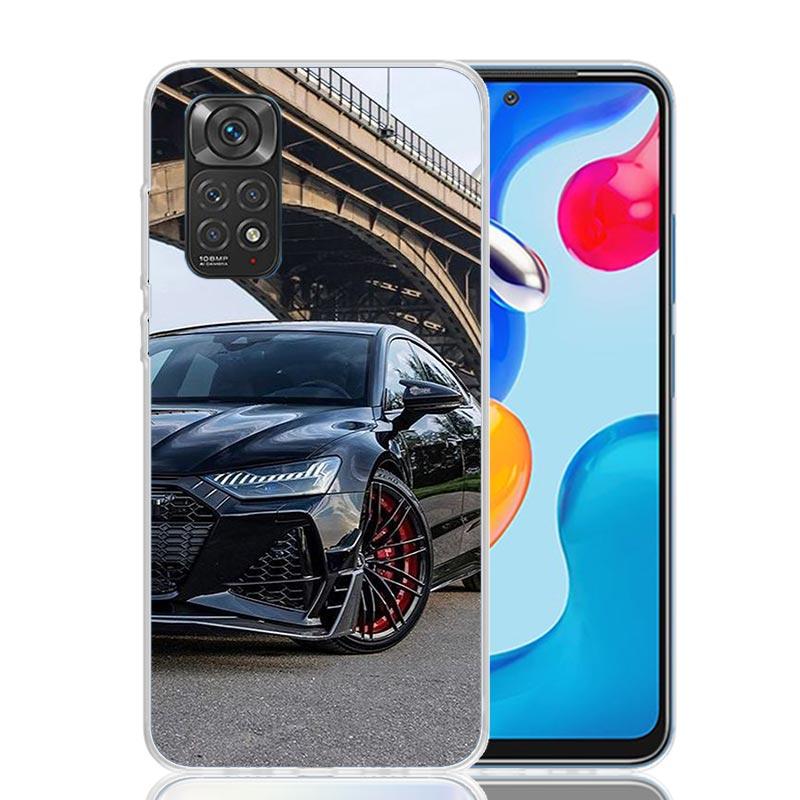 Суперкар Для A-Audis R-S Sport Чехол для телефона Для Xiaomi Redmi Note 15 14 13 12S 12 Pro Plus 11S 11E 11 11T 10S 10 Искусство Мягкий Узор