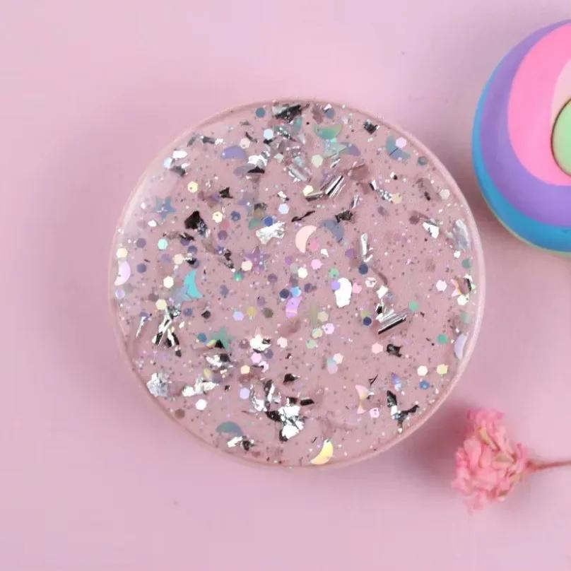 Держатель-подставка Tok Sockets Звездное небо с блестками Капля клея Мобильный телефон и планшет Поп-грип 3D Держатель для пальца Универсальный Ленивый