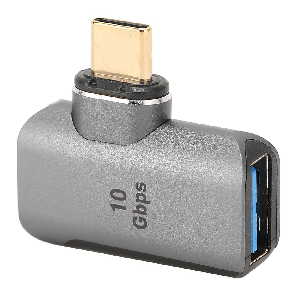 Магнитный адаптер Type-C на USB 24-контактный Позолоченный Алюминиевый корпус 8K 60 Гц Светло-серый Адаптер USB3.1