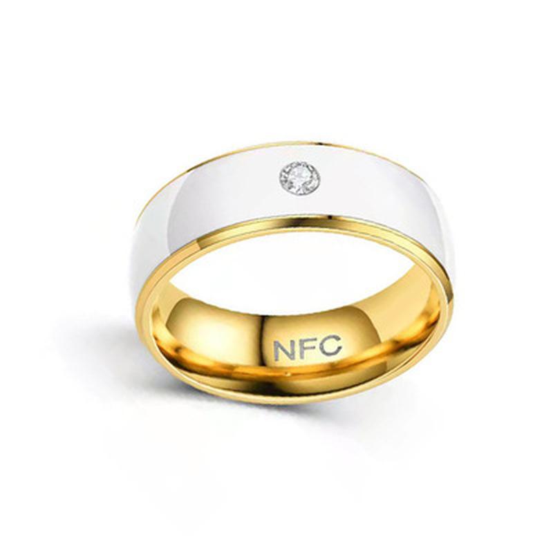 Модное умное кольцо Nfc контроль доступа, кольцо из титановой стали, умное кольцо из нержавеющей стали, мужское кольцо, волшебное кольцо на палец