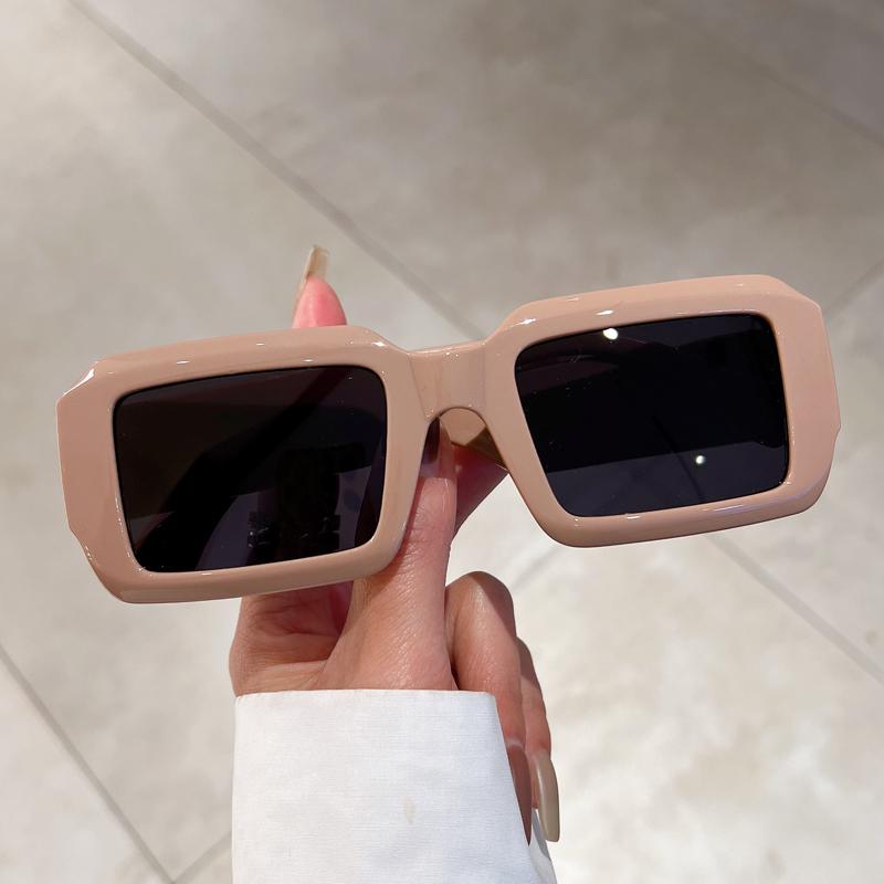 2023 Vintage Rectangle Sunglasses Fashion Square Candy Color Shades Eyewear Trendy Retro Women Brand Design UV400 Sun Glasses