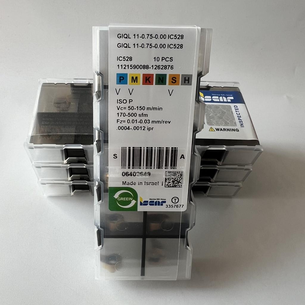 ISCAR / GIQL11-0.75-0.00 IC528 / Industrial indexable carbide inserts 10 Pcs