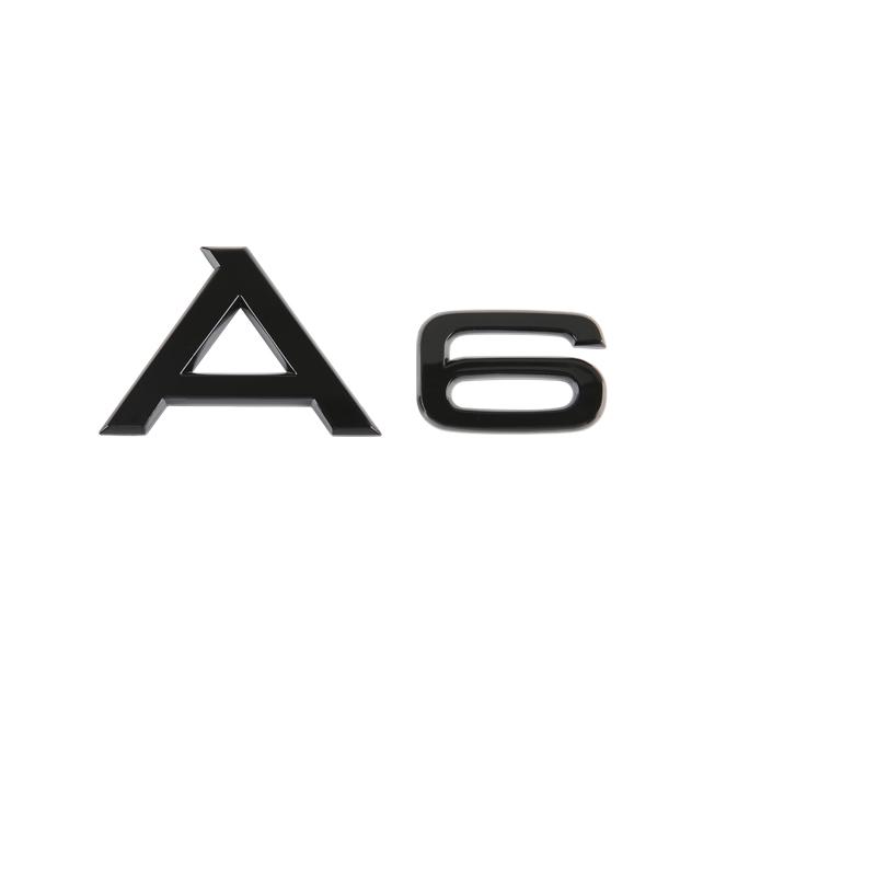 3D буквы цифры эмблема для Audi A3 A4 A5 A6 A7 A8 Q2 Q3 Q5 Q7 крышка багажника автомобиля шильдик значок логотип наклейка хром глянцевый черный