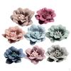 10pcs Fabric Camellia Flower Embellishments Applique For DIY Women' Acessories 4.5cm - Multicolor