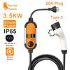 Feyree 32A 7 кВт Портативное зарядное устройство Type2 для электромобиля 3,5 кВт 16 А 1 фаза EVSE Зарядная станция 11 кВт 16 А 3 фазы Зарядное устройство для электромобиля