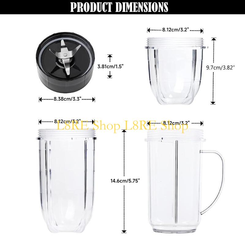 Лезвие для блендера L8RE, стаканы для соковыжималки, пластиковый материал для серии Magic 250W MB1001