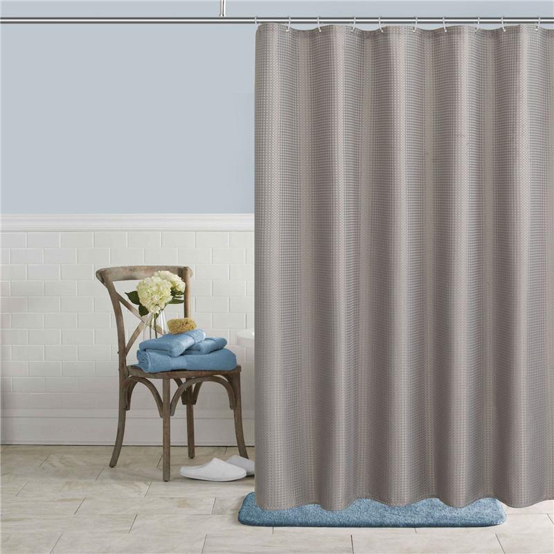 Чистый цвет водонепроницаемая занавеска для душа в ванной комнате устойчивая к плесени утолщенная полиэстеровая занавеска для ванной домашний декор
