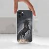 Скачущая Лошадь Животное Для iPhone 12, Mini, 16, X, 17, Plus, 11, Max, 13, XR, 15, Pro, 14, SE, XS, Прозрачный Мягкий Чехол