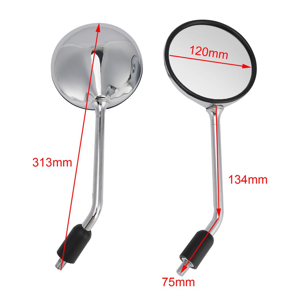 Комплект из 2 хромированных зеркал M10 для Honda CB750F CB750K CB750L CB900F 1979-1982