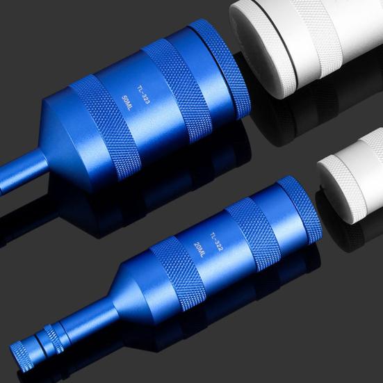 20/50ML Bicycle Portable Oil Container Heavy Duty Aluminum Alloy M5/M7 Dual Connectors Road Mountain Bike Hydraulic Disc Brake Bleed