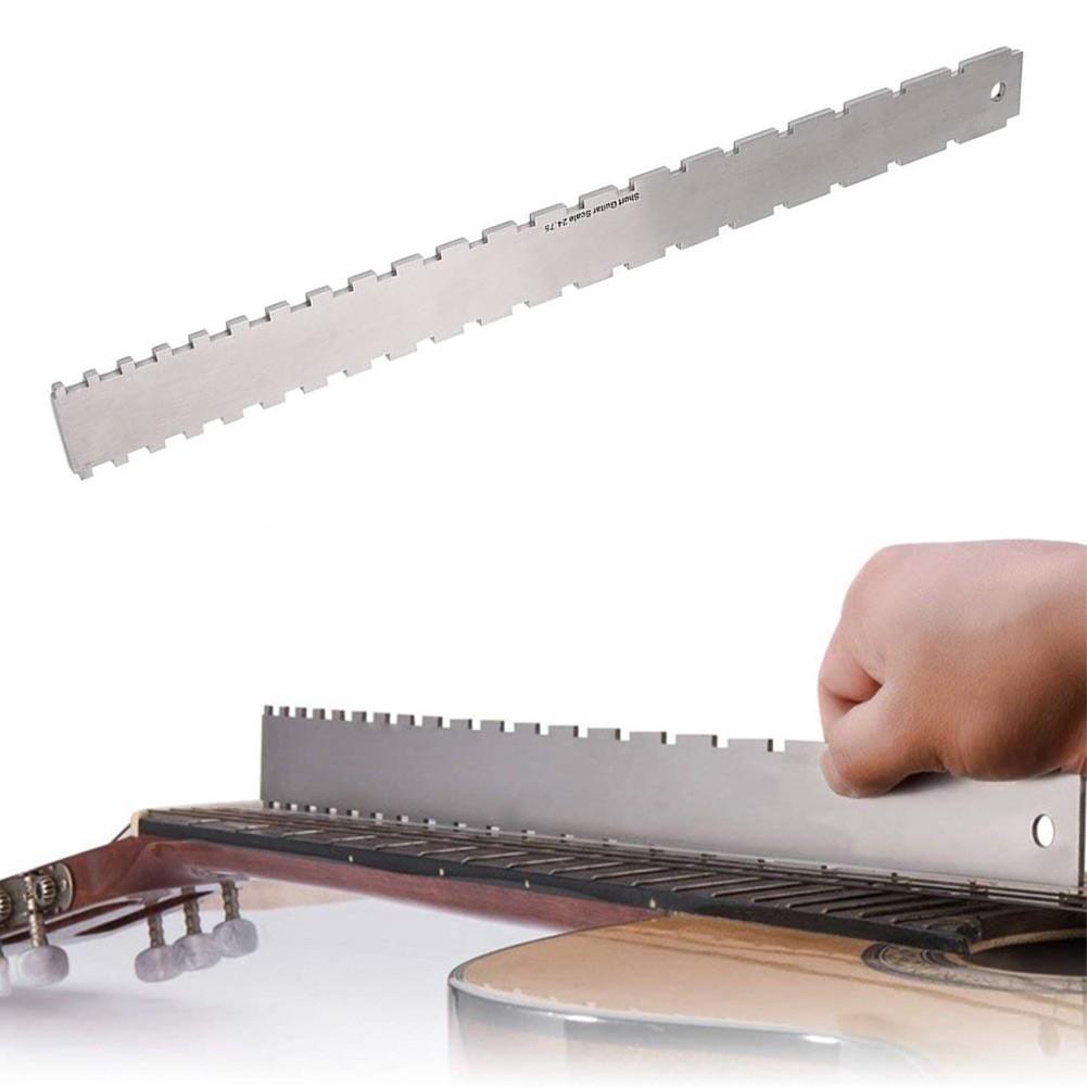 Гитарная гриф с насечкой, прямая линейка, выравнивание ладов, действия по струне, измерительная линейка