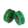 10Pcs Nylon POM Bearing Pulley Stainless Steel Rubber-Coated Pulley  for Doors Windows