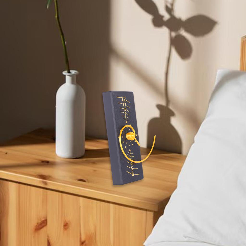 Прямоугольные настенные часы «Спирали Фибоначчи», сочетающие математическую эстетику и современный стиль для уникального домашнего декора