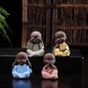 Керамические Мини-Фигурки Монахов для Бонсай (Набор из 4 предметов)