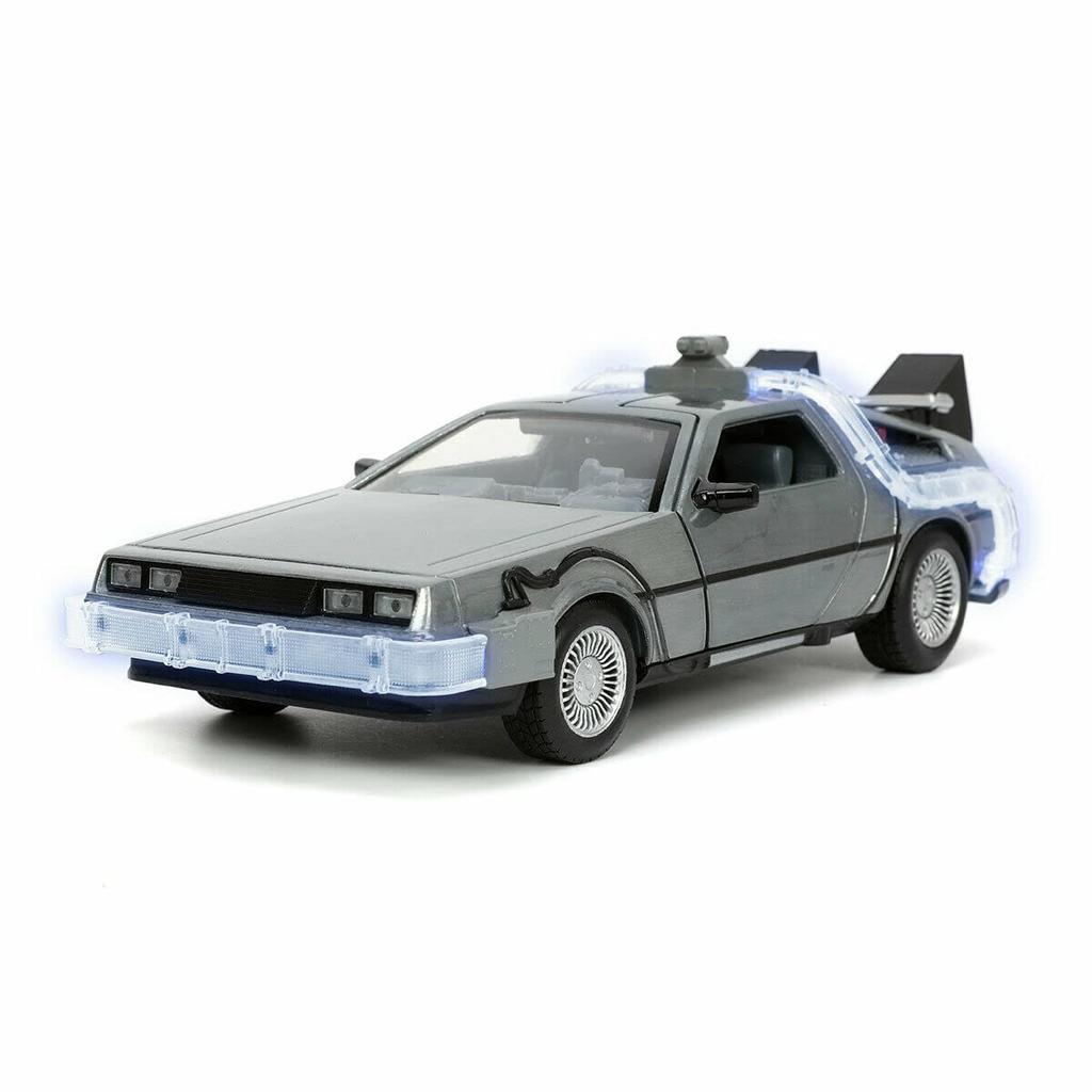 Back To the Future Part 1 Jada Toys Metals Scale Diecast Car Time Machine DeLorean 32911 Jada Toys Hollywood Rides Back To the Future Part I De Lorean