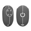 kwmobile Key Cover for Fiat 500E 4 Button Car Key Case - Protective Case Key Case Car Key Silicone Gray/White