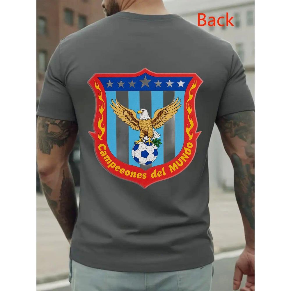 Мужская серая футболка FIFA | Изготовлена из 100% удобной ткани, идеально подходит для повседневной носки, с эмблемой Чемпионов мира