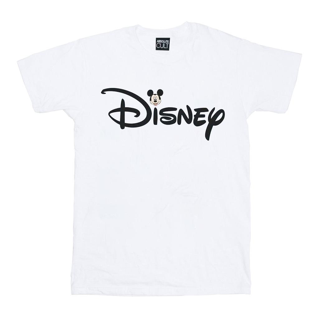 Disney Womens/Ladies Mickey Mouse Logo Head Cotton Boyfriend T-Shirt