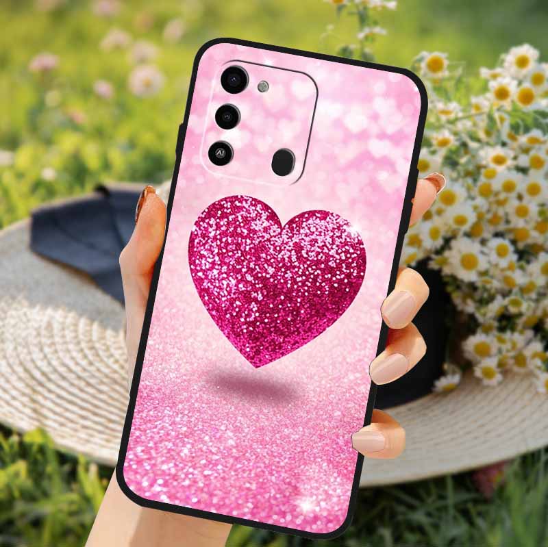 Чехол для Tecno Spark GO 2022 2024 Мультяшный кот Мягкий ТПУ Силиконовый Чехол для Телефона Для Tecno Spark 8C Чехол Защитный Spark8C KG5k KG5j
