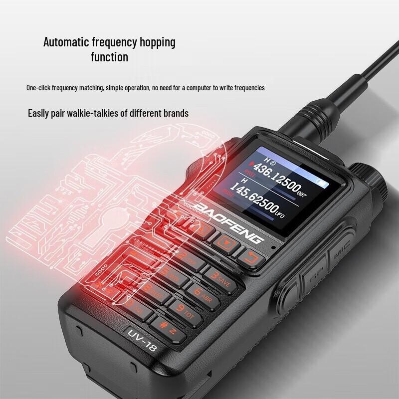 Высокомощная двухдиапазонная рация BAOFENG BF-UV18 (Китайская версия)