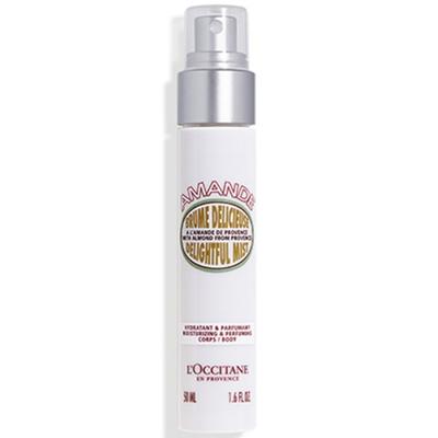 L'Occitane Almond Delightful Mist, увлажняющий и парфюмерный спрей для тела, 50 мл, 1 шт.