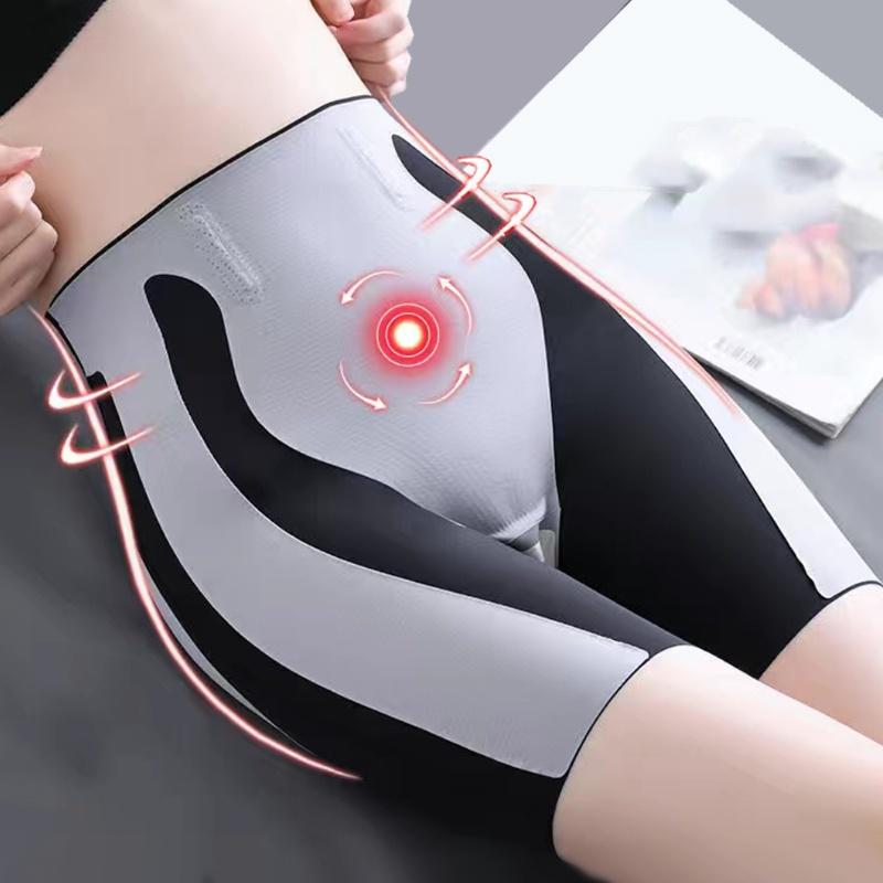 Модные тонкие боксеры для послеродового восстановления, женские защитные брюки с высокой талией, узкие шорты, трусики с сильной подтяжкой живота, ягодиц