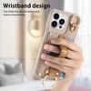 Wrist Strap Ring Stand Phone Case for IPhone 13 12 Mini 16 15 14 11 Pro Max XS XR 7 8 Plus Leather Wallet with Card Holder Cover