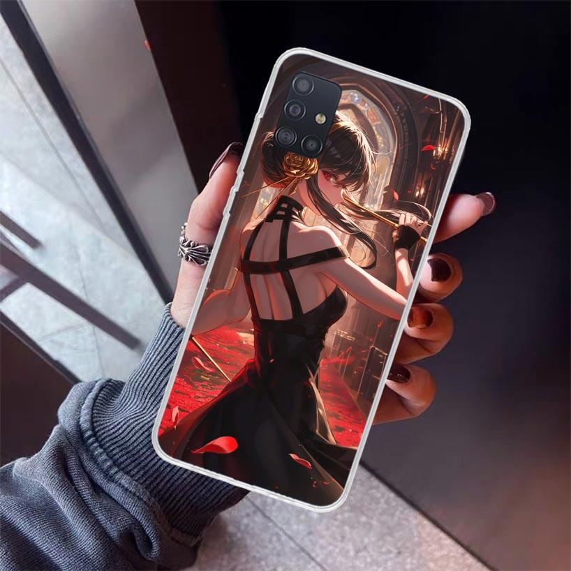 S-Spy Family Yor F-Forger Phone Case For Samsung Galaxy A12 A52S A42 A32 A22 A51 A50 Note 20 Ultra 10 S10 Plus A71 A70 A31 A30 A