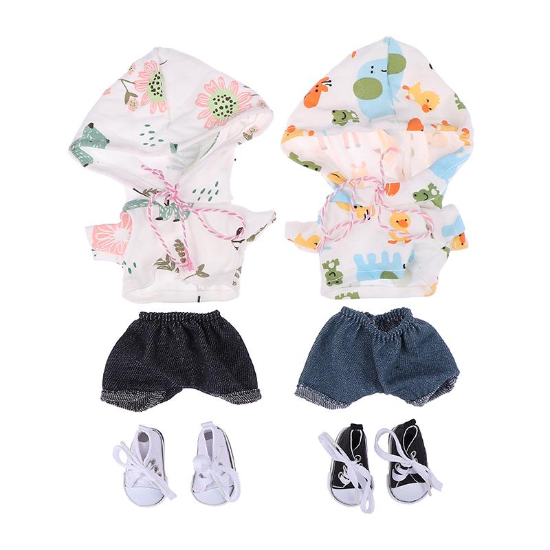 Совершенно новый 20 см хлопок сменная кукольная одежда милое свободное пальто и брюки комплект обуви