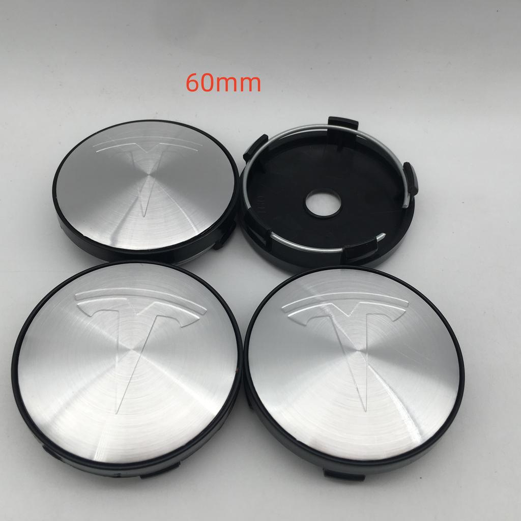 AAAIK1 20pcs 56mm 60mm 68mm For Tesla Model 3 Model Y Model S X Car emblem Wheel hub Center Cap Badge covers Decals Styling accessories