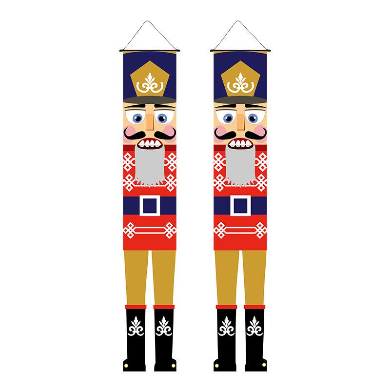 New Christmas Hanging Flag: Atmosphere Decoration, Ins Style Background Cloth, Custom Christmas Couplets for Porch (2026).
