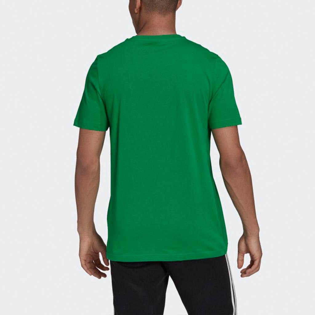 Adidas Originals Adicolor Classics Trefoil Logo Print Sports Short Sleeve T-Shirt Men Tops Green H06639