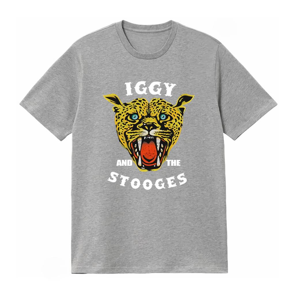 Iggy and The Stooges Cheetah Print T Shirt Casual Graphic Tshirt Unisexs Clothing and Womens Clothing 2026 Summer New T Shirt