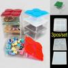 Multi-layer Stacked Square Storage Box Crystal Clear Epoxy Resin Mold Silicone Mirror Jewelry Box DIY Material Packaging
