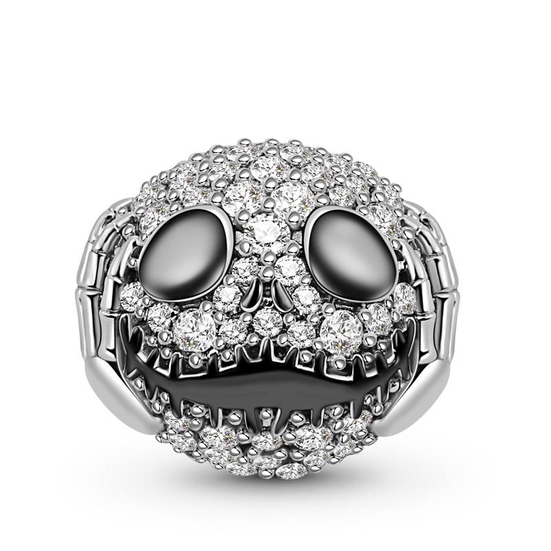 925 Silver Halloween Series Charms Vampire Bat Skull Beads Fit Bracelet DIY For Women Jewelry
