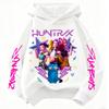 Принт Охотник на демонов Толстовка с капюшоном Уличная одежда на осень Милый аниме пуловер Детский Y2K Каваии Одежда с длинным рукавом