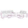 VidaXL Sofa Set with 2 Pcs Cushions, Sofas with Armrests and Backrest, Furniture Set, Living Room Furniture, 3201322