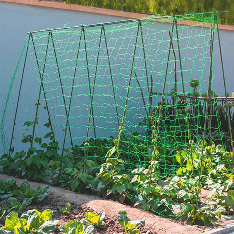 Перголы для растений, прочная сетка для выращивания из полиэстера, садовая решетчатая сетка с квадратными ячейками для вьющихся растений, овощей,