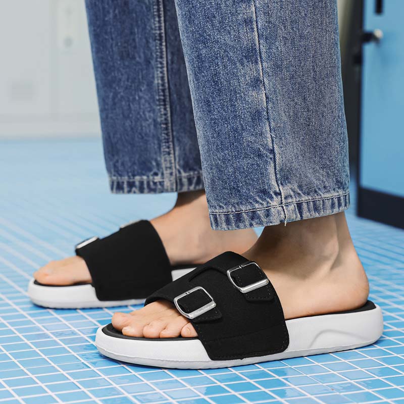 Summer Men's Beach Slippers Non-Slip Casual Slippers For Indoor Outdoor Men Water Shoes Sandals