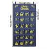 Advent Pocket Calendar 2025 24-Day Fillable Wall Decor Hangable Fabric Calendar with Pockets for Classroom Kindergarten Bedroom