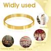 Round Modern Gold Napkin Rings Set of 12, Perfect for Cloth Napk, Weddings, Parties, Ramadan & Easter, Table Decor
