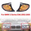 1PC Car Turn Light Corner Marker Light Parking Lamp Trim For BMW 3 Series E46 2002-2005 63137165859 63137165860